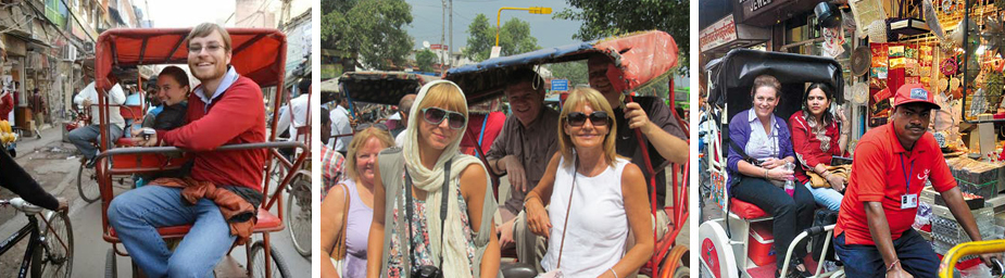 Rickshaw ride tour in Old Delhi